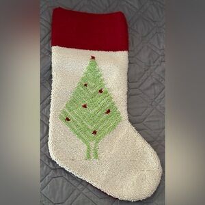 Jingles and Joy Needlepoint Christmas Tree Stocking